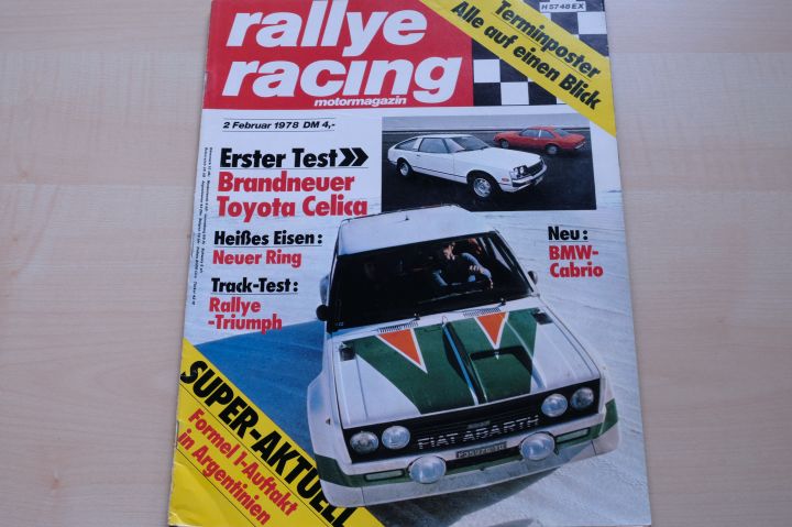 Deckblatt Rallye Racing (02/1978)